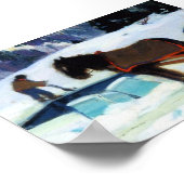 Eisschneiden, Clarence Gagnon Poster (Ecke)