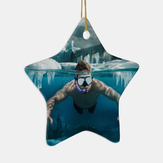 Eisschnorchel Keramik Ornament (Rechts)