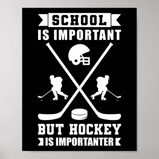 Eisschule ist wichtig, Hockey ist aber wichtiger Poster (Vorne)