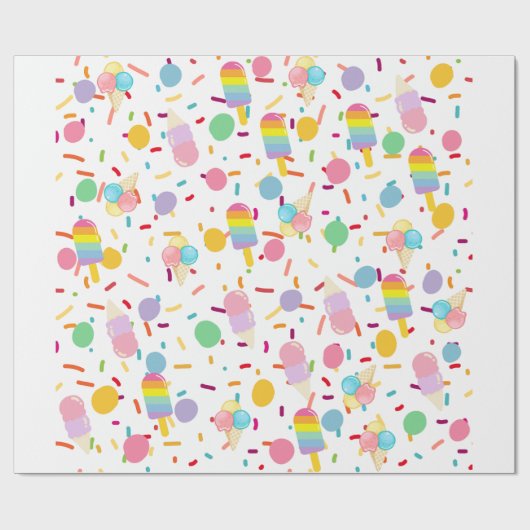 Eisscremeverpackung Geschenkpapier (Flach)