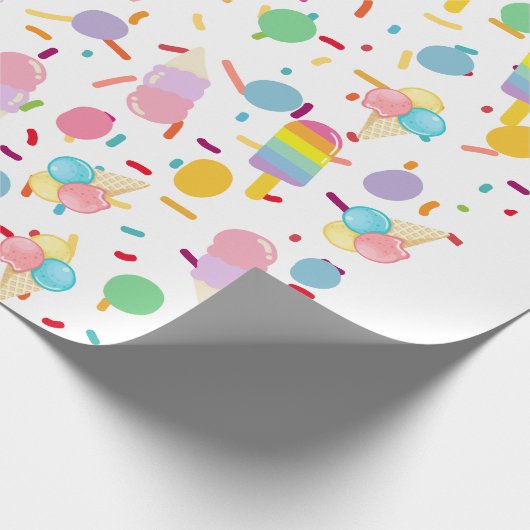 Eisscremeverpackung Geschenkpapier (Ecke)