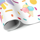 Eisscremeverpackung Geschenkpapier (Rolleneckpunkt)