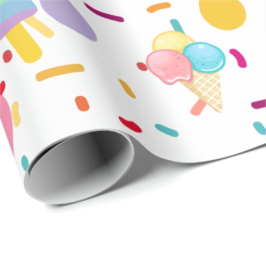 Eisscremeverpackung Geschenkpapier (Rolleneckpunkt)