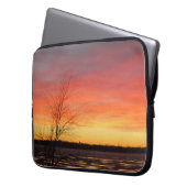 Eissee Sonnenuntergang Laptop-Sieb Laptopschutzhülle (Vorderseite Links)