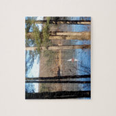 Eissegeln auf dem See — Puzzle (Vertikal)