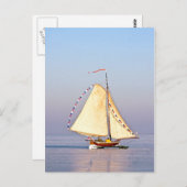 Eissegeln in den Niederlanden Postkarte (Vorne/Hinten)