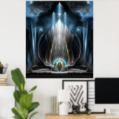 Eissicht des imperialen Aussichtswandplakats Poster (Heimbüro)