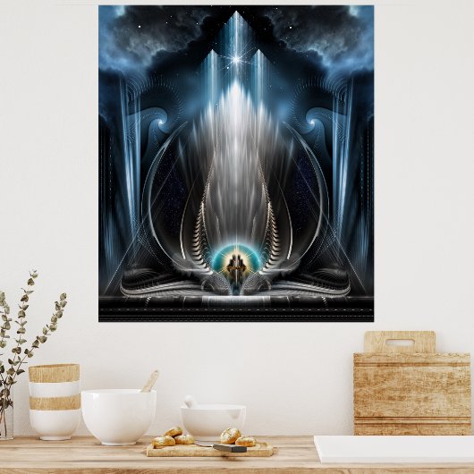 Eissicht des imperialen Aussichtswandplakats Poster (Küche)