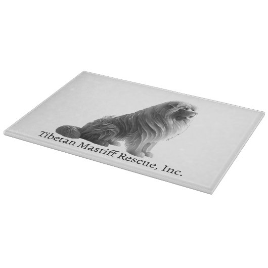 Eissitze tibetischer Mastiff-Schneidebrett Schneidebrett (Ecke)