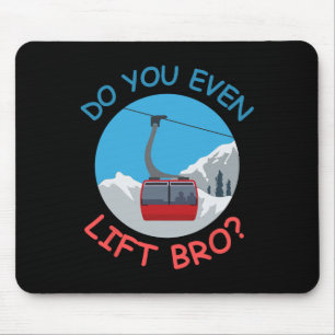Eisskabelwagen Lift sogar Bro Wintergarten Mousepad