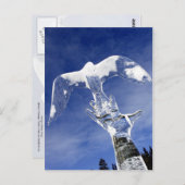Eisskulptur am Lake Louise, Alberta, Kanada Postkarte (Vorne/Hinten)