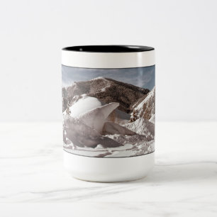 Eisskulptur Eisbär Sun Valley Idaho Zweifarbige Tasse