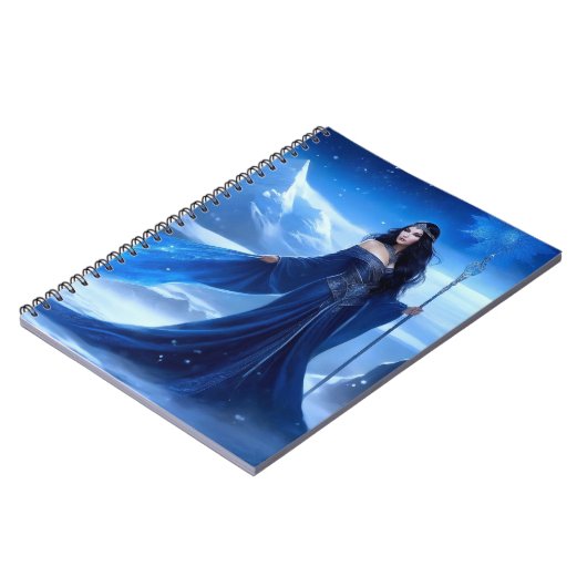 Eissorzerin der Tundra-Schneeflocke Notizblock (Linke Seite)