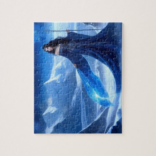 Eissorzerin der Tundra-Schneeflocke Puzzle (Vertikal)