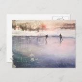 Eisspielen Postkarte (Vorne/Hinten)