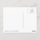 Eisspielen Postkarte (Rückseite)