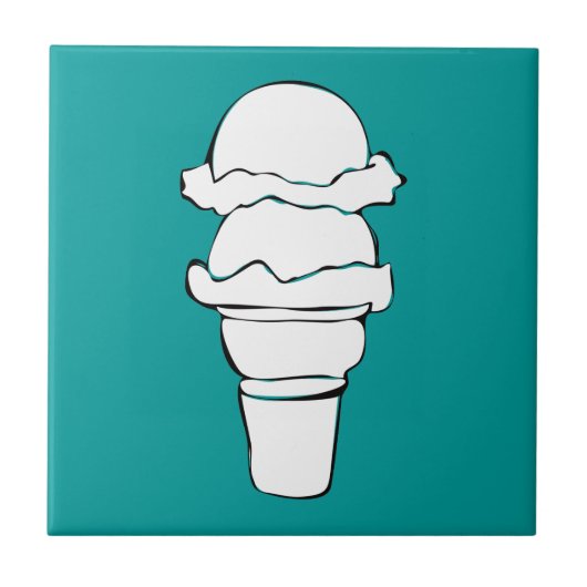 Eisspiralen Fliese (Vorderseite)