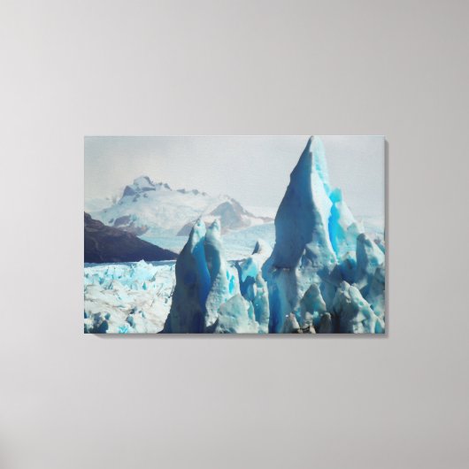 Eisspitzen im Perito Moreno Andengletscher Leinwanddruck (Vorderseite)