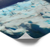 Eisspitzen im Perito Moreno Andengletscher Poster (Ecke)