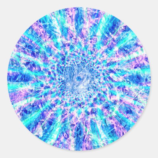 Eissplitter Runder Aufkleber (Vorderseite)