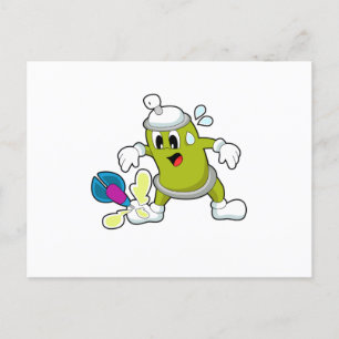 Eisspray Dartpfeile Postkarte