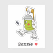 Eisspray Eishockey Eishockey Eishockeystick Aufkleber (Blatt)