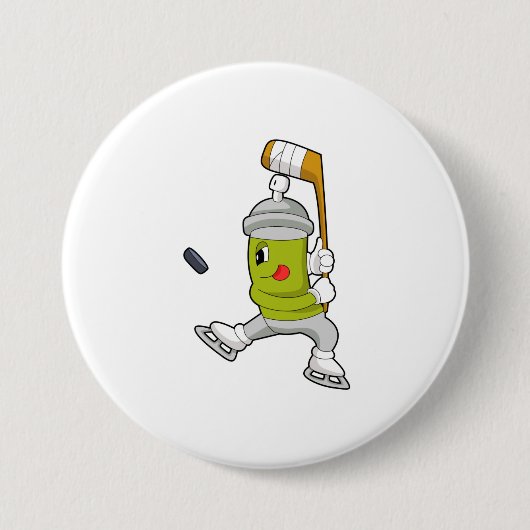 Eisspray Eishockey Eishockey Eishockeystick Button (Vorderseite)