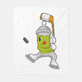 Eisspray Eishockey Eishockey Eishockeystick Fleecedecke (Vorderseite)