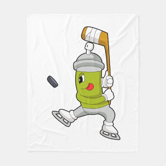 Eisspray Eishockey Eishockey Eishockeystick Fleecedecke (Vorderseite)