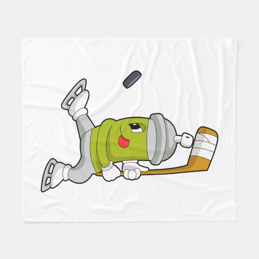 Eisspray Eishockey Eishockey Eishockeystick Fleecedecke (Vorderseite (Horizontal))