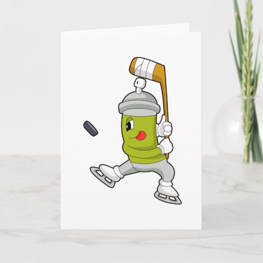 Eisspray Eishockey Eishockey Eishockeystick Karte (Vorderseite)