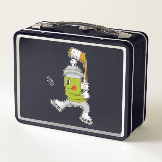 Eisspray Eishockey Eishockey Eishockeystick Metall Brotdose (Rückseite)