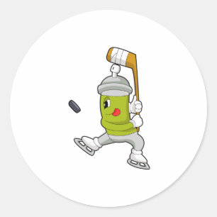 Eisspray Eishockey Eishockey Eishockeystick Runder Aufkleber