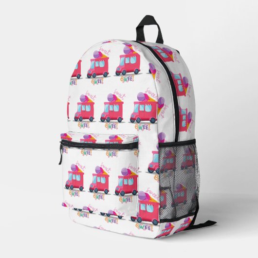 Eisstapler Bedruckter Rucksack (Rückseitige Ecke Rechts)