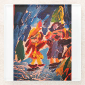 Eisstockspass Glasuntersetzer (Vorderseite)