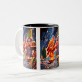 Eisstockspass Zweifarbige Tasse (Vorderseite Links)