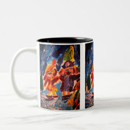 Eisstockspass Zweifarbige Tasse