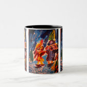 Eisstockspass Zweifarbige Tasse (Mittel)