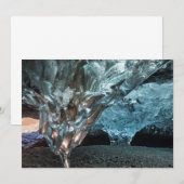 Eisstockwerk in einer Eishöhle Dankeskarte (Vorne/Hinten)