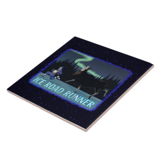 Eisstraßenläufer Fliese (Seite)