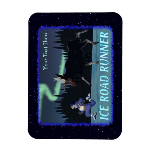 Eisstraßenläufer Magnet (Vertikal)