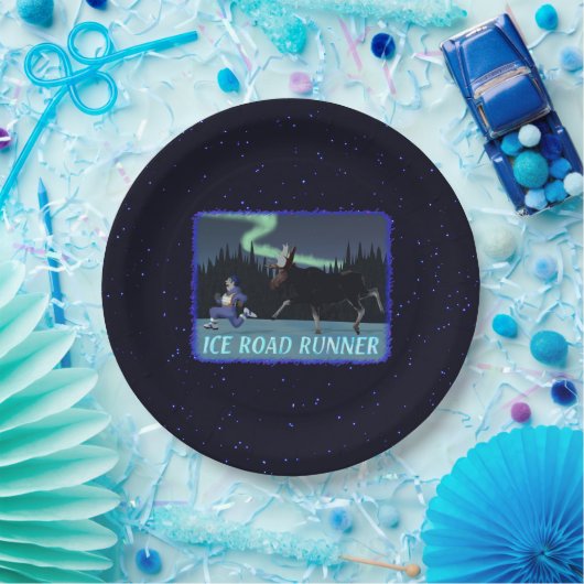 Eisstraßenläufer Pappteller (Party)