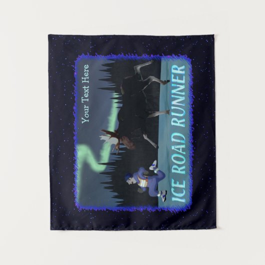 Eisstraßenläufer Wandteppich (Vorderseite)