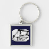 Eistauben Schlüsselanhänger (Vorne)