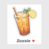 Eistee Aufkleber (Blatt)