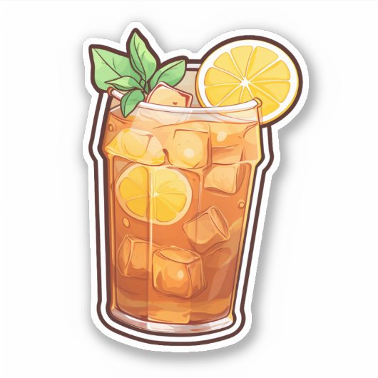 Eistee Aufkleber (Vorderseite)