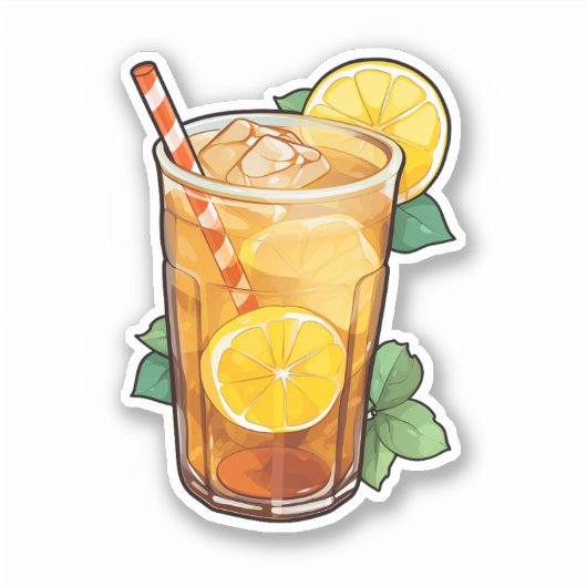 Eistee Aufkleber (Vorderseite)