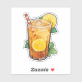 Eistee Aufkleber (Blatt)