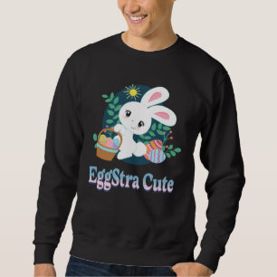 EiStra Süße Ostern Wortspiel Ostern Hase Eier G Sweatshirt