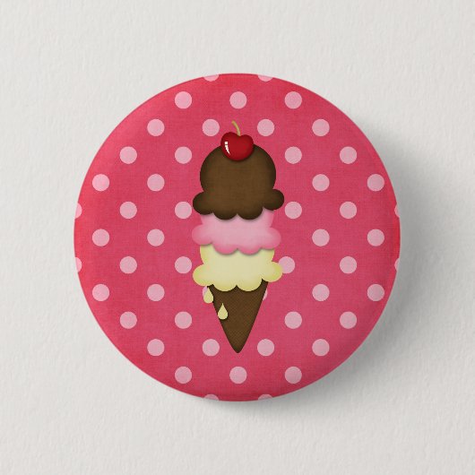 Eistüte Button (Vorderseite)